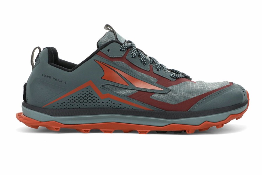 Footwear * | Altra Men'S Lone Peak 5 (280 Grey/Orange)