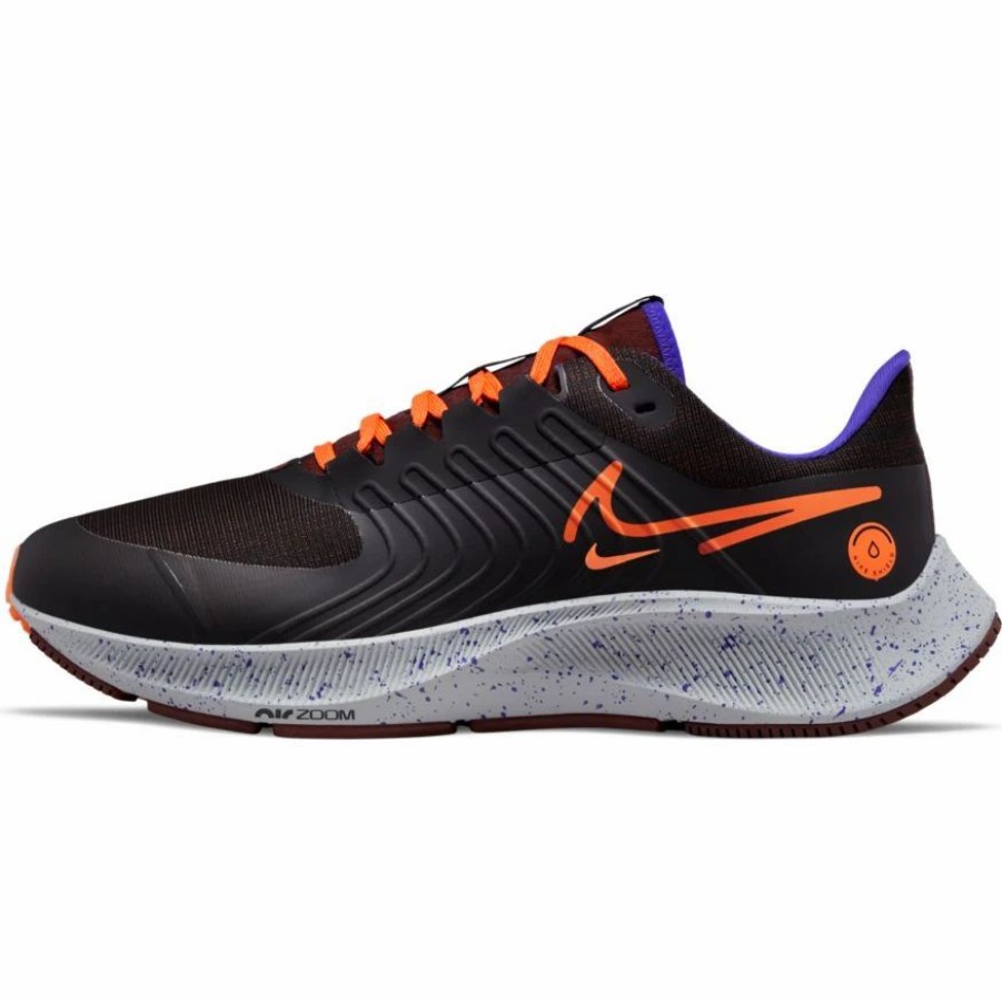 Footwear * | Nike Men'S Air Zoom Pegasus 38 Shield (003 Black/Orange/Total Orange/Bronze Eclipse)