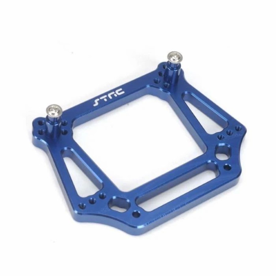 Tools * | Strc St3639B 6Mm Front Shock Tower Blue Traxxas Stampede Bandit Rustler Slash