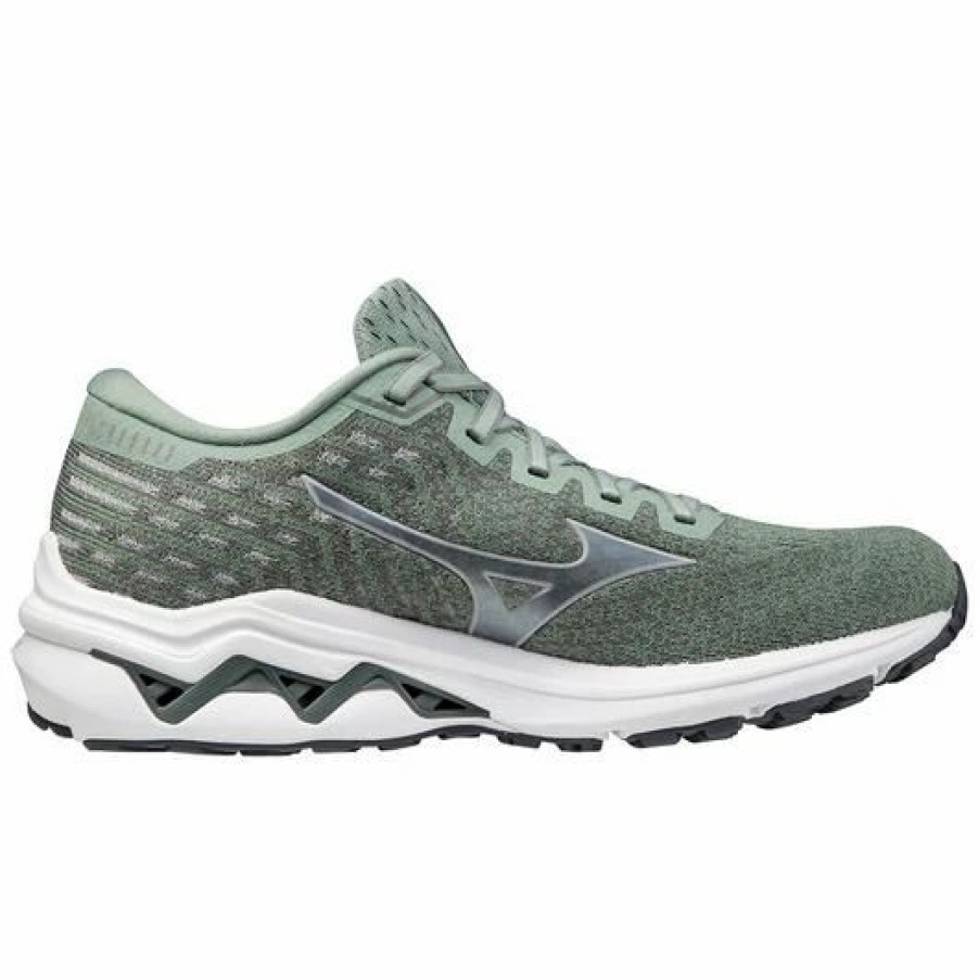 Footwear * | Mizuno Men'S Wave Inspire 17 Waveknit (4670 Green Bay/Micro Chip)