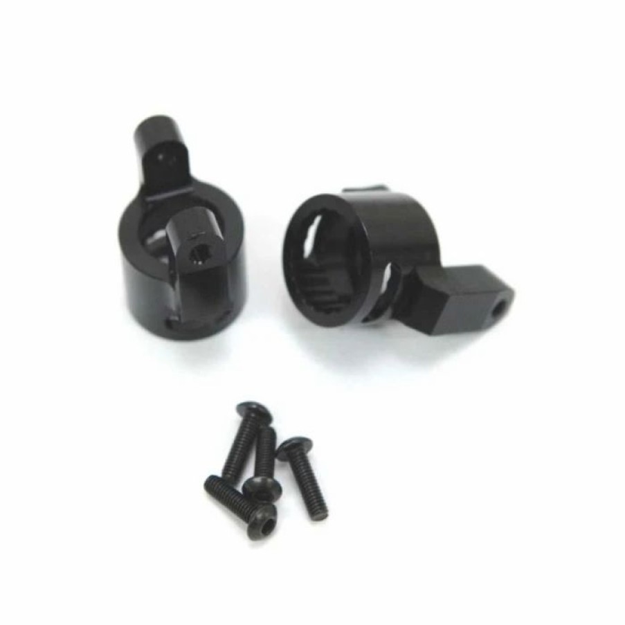 Tools * | Strc Sta80062Bk Precision Aluminum C-Hubs Black Axial Wraith Xr10 (2)