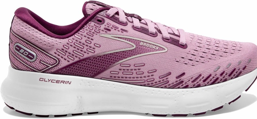 Footwear * | Brooks Women'S Glycerin 20 (577 Mauve/Grape Wine/Grey)