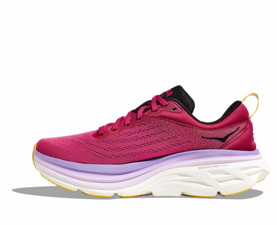 Footwear * | Hoka Women'S Bondi 8 (Cjpy Cherries Jubilee/Pink Yarrow)