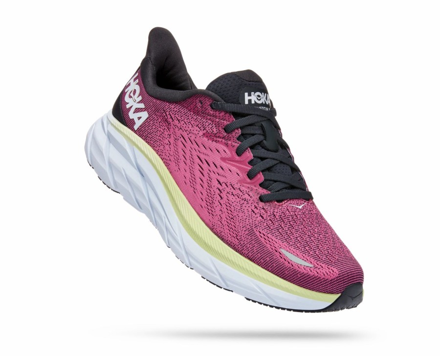 Footwear * | Hoka Women'S Clifton 8 (Bgir Blue Graphite/Ibis Rose)