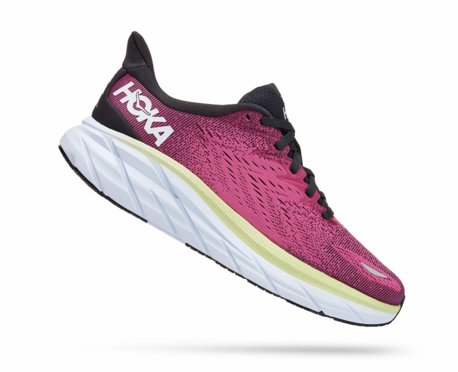 Footwear * | Hoka Women'S Clifton 8 (Bgir Blue Graphite/Ibis Rose)