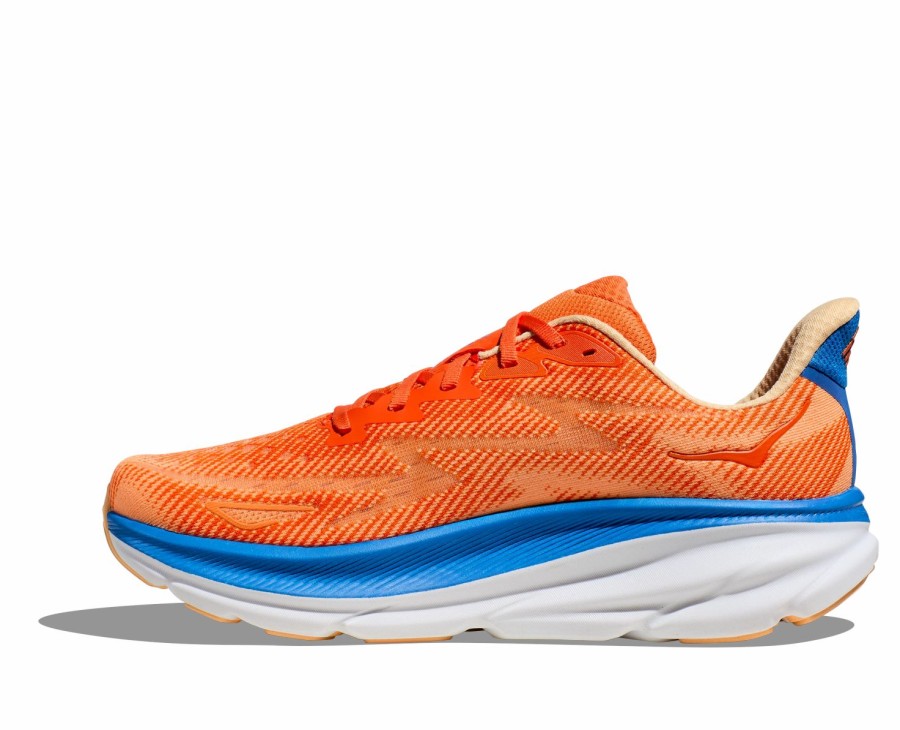 Footwear * | Hoka Men'S Clifton 9 (Voim Vibrant Orange/Impala)