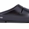 Footwear * | Oofos Women'S Ooahh Luxe Slide Sandal (Black)