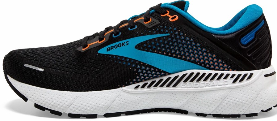 Footwear * | Brooks Men'S Adrenaline Gts 22 (034 Black/Blue/Orange)