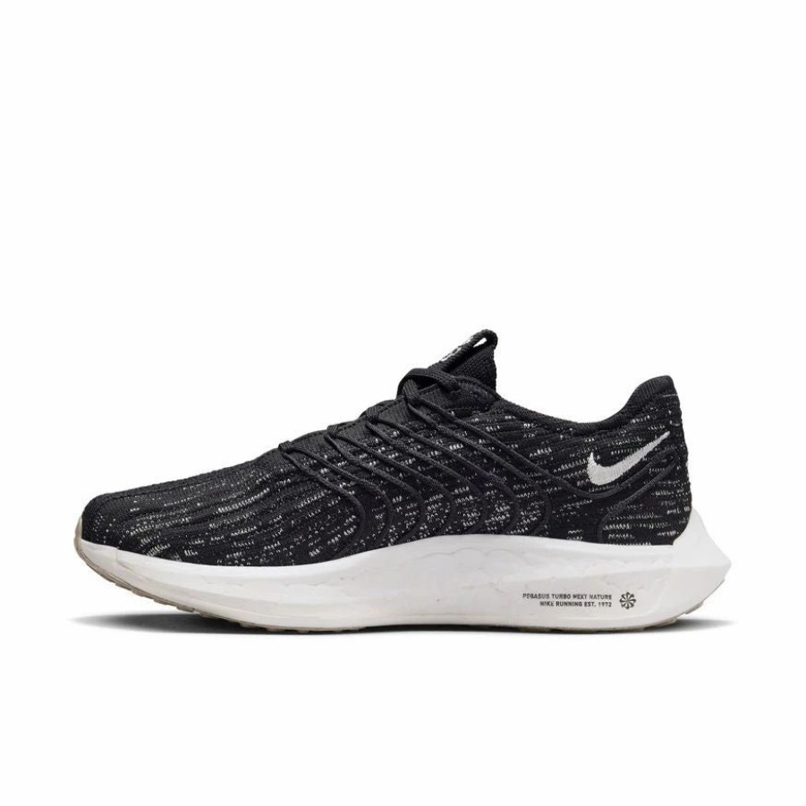 Footwear * | Nike Women'S Pegasus Turbo Flyknit Next Nature (001 Black/Sail/Off Noir/Sesame)