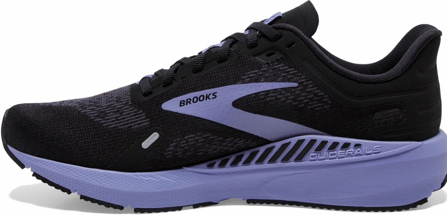 Footwear * | Brooks Women'S Launch Gts 9 (060 Black/Ebony/Purple)