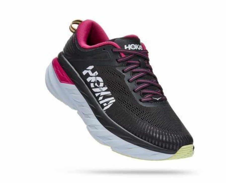 Footwear * | Hoka Women'S Bondi 7 (Bgff Blue Graphite/Festival Fuchsia)