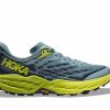 Footwear * | Hoka Men'S Speedgoat 5 (Sbdct Stone Blue/Dark Citron)